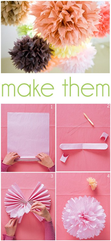 How to make tissue paper pom poms - Thoughtfully Simple