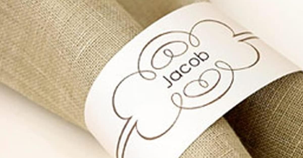 Paper Napkin Rings You Can Print At Home Thoughtfully Simple