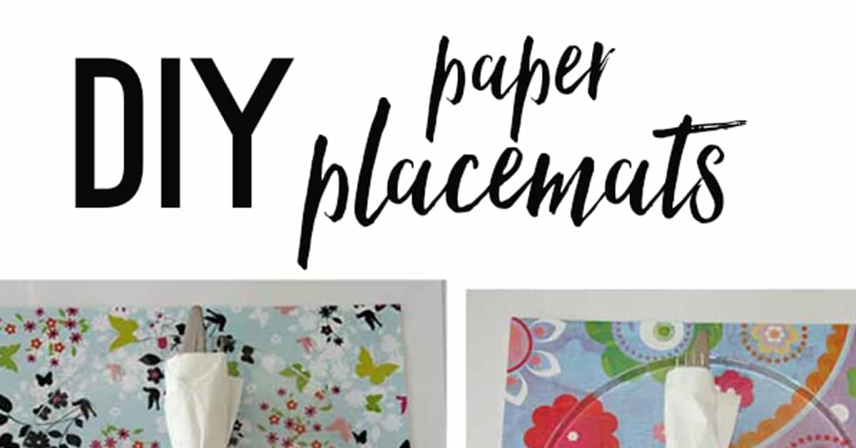 DIY Placemats (Using Paper!) Thoughtfully Simple