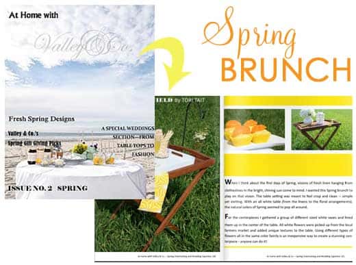 This spring brunch set up is picture perfect! The pretty spring setting was the real start of the show. Get all the details.