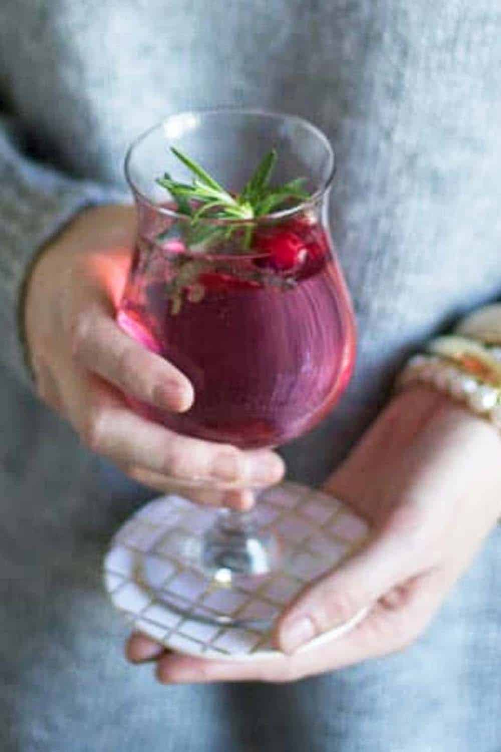 Cranberry Rosemary Cocktail With Vodka Thoughtfully Simple 2948