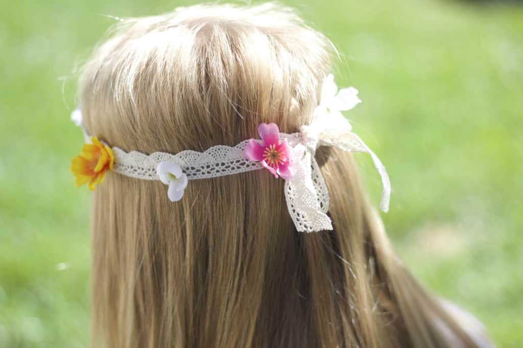 DIY flower headbands