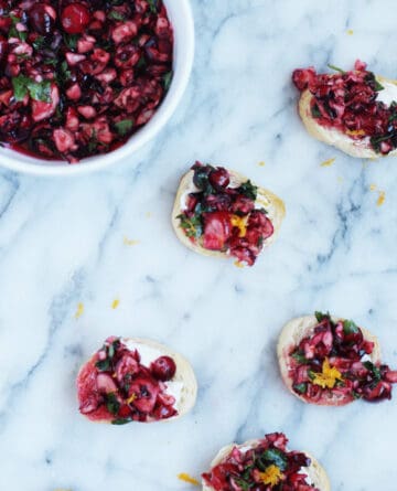 Serve It :: Cranberry Bruschetta Appetizer | Thoughtfully Simple