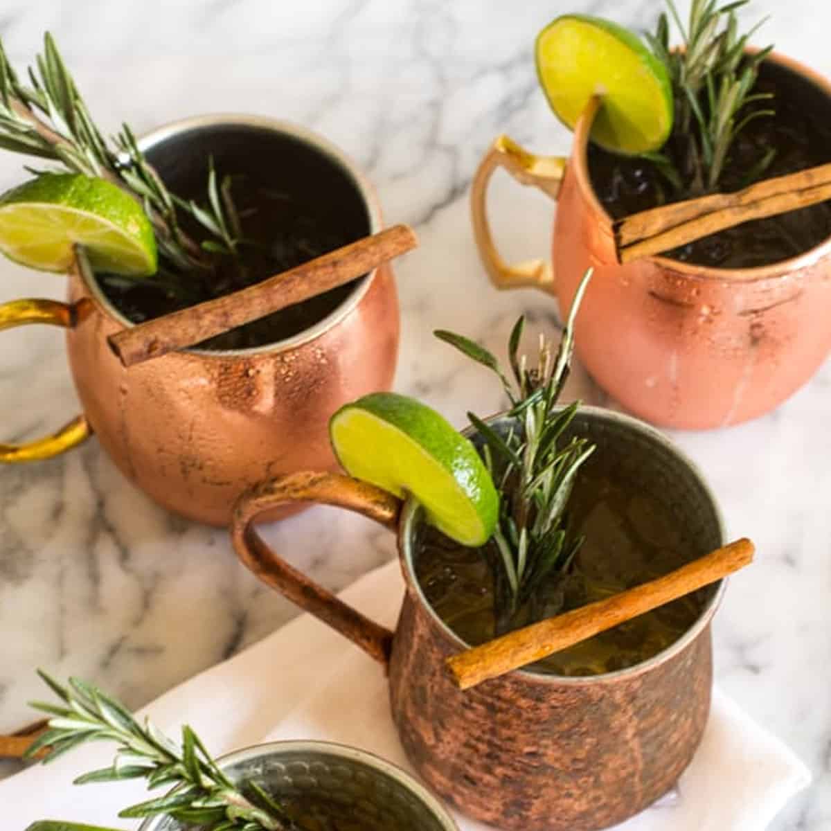 Fall Moscow Mule Thanksgiving Cocktail