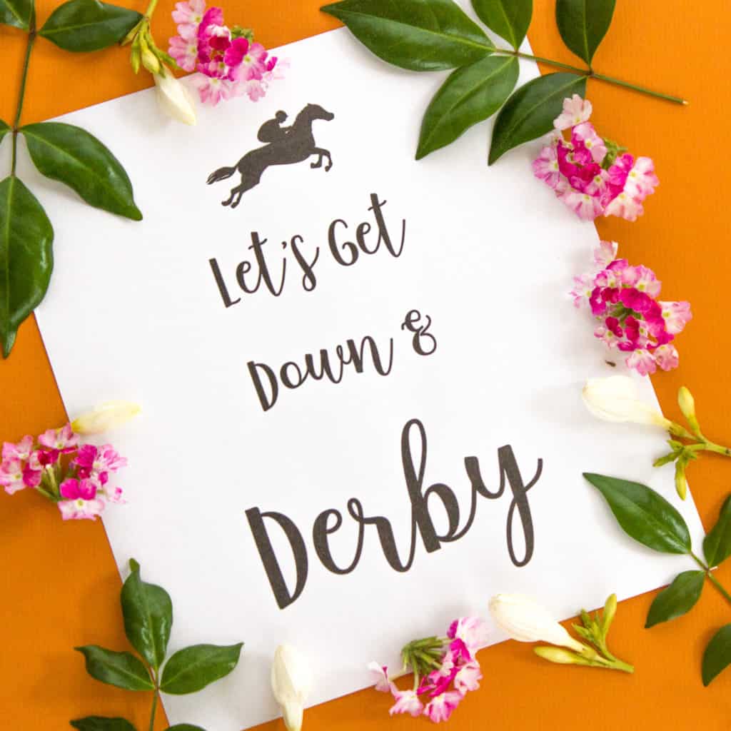 Kentucky Derby Printable Signs + Our Derby Fashion Thoughtfully Simple