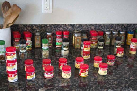 Clean out spices and group duplicates.