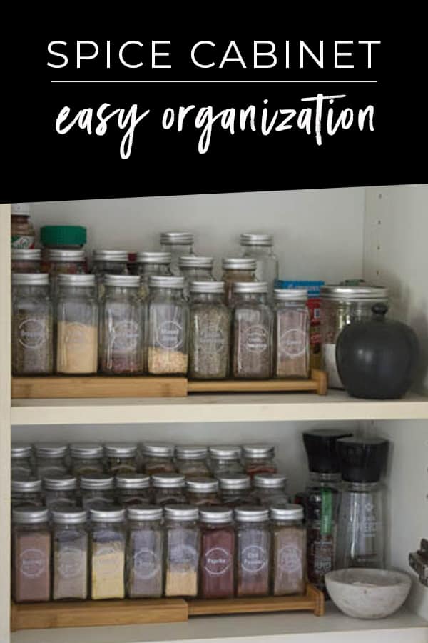 How to Organize a Spice Cabinet - Sarah Hearts