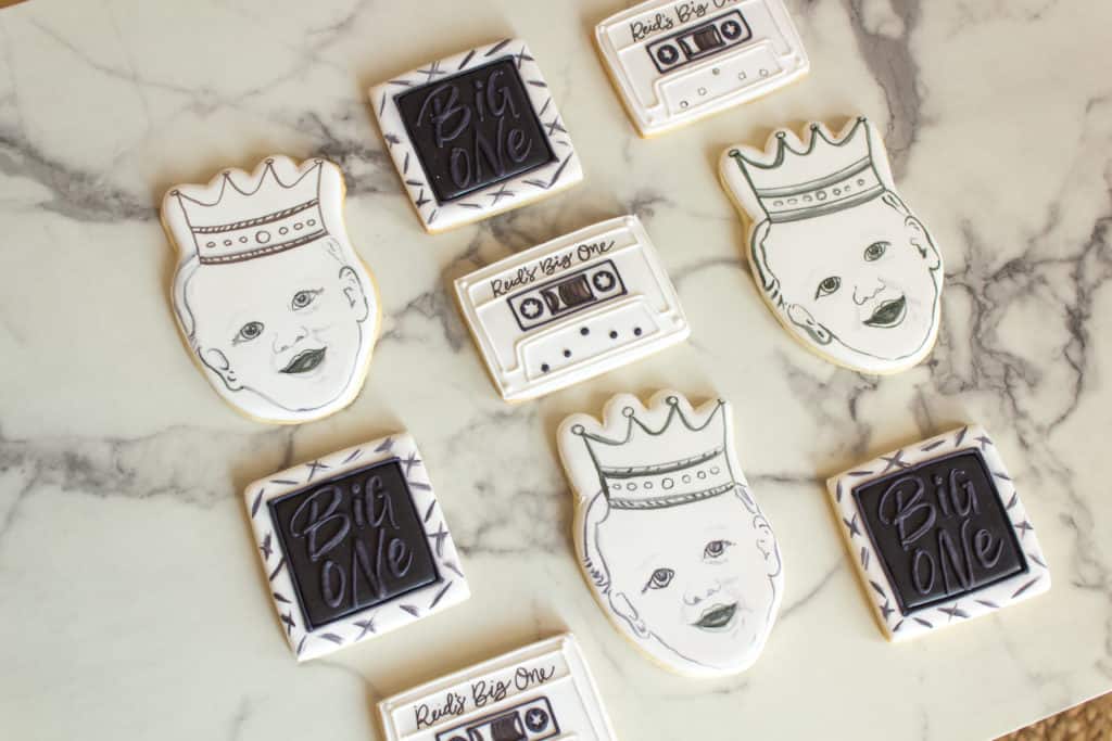 Notorious BIG themed sugar cookies