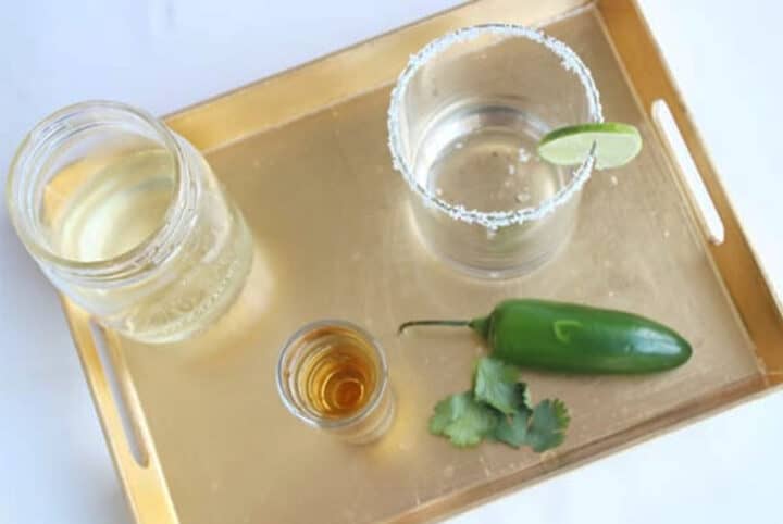 Jalapeño Margarita with Cilantro Simple Syrup