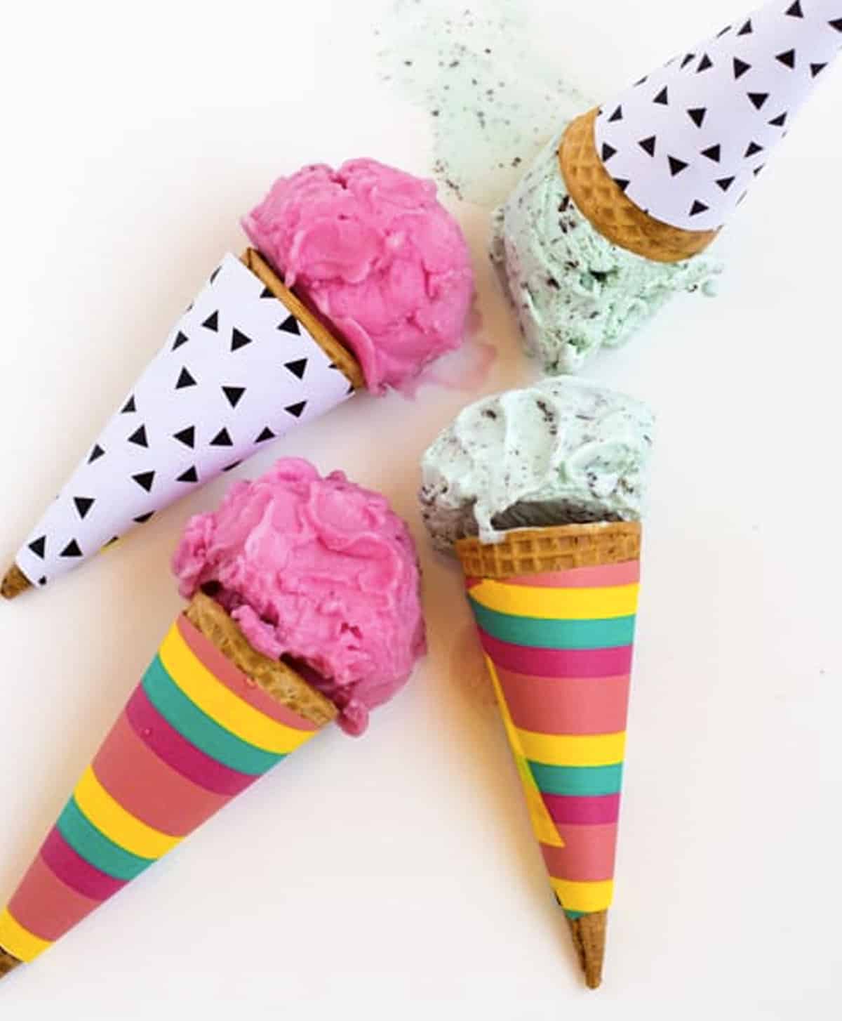 Download this free printable Cream of Ice icecream cup wrapper for a fun  & unique way to mix up your s…