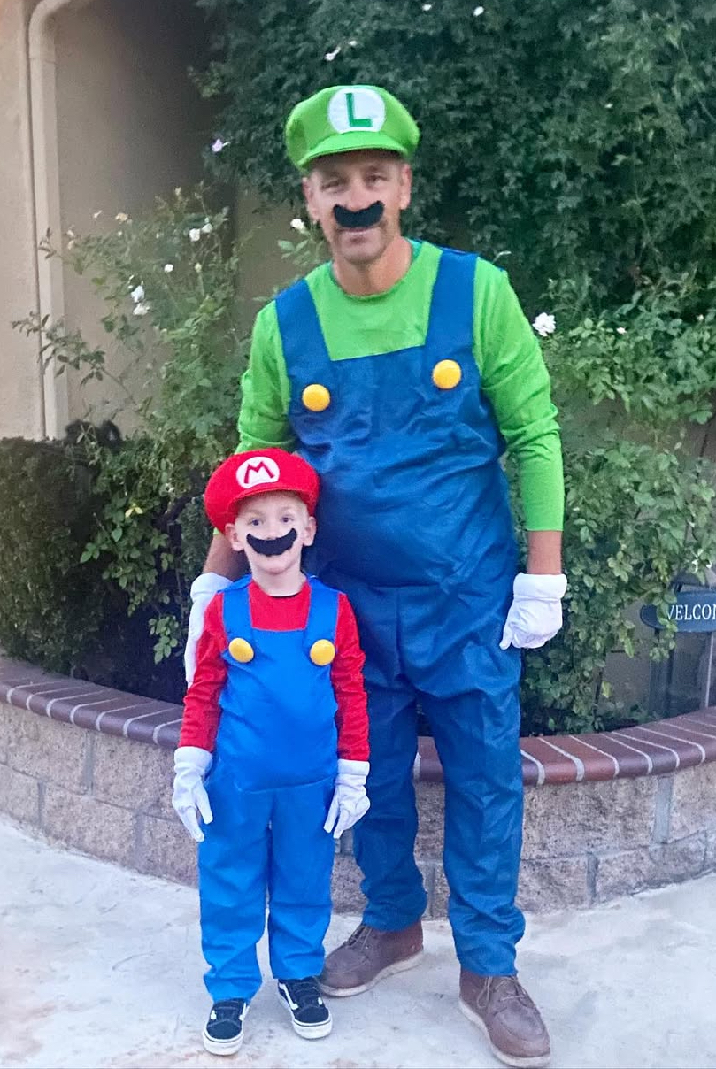 Dad and son cosume