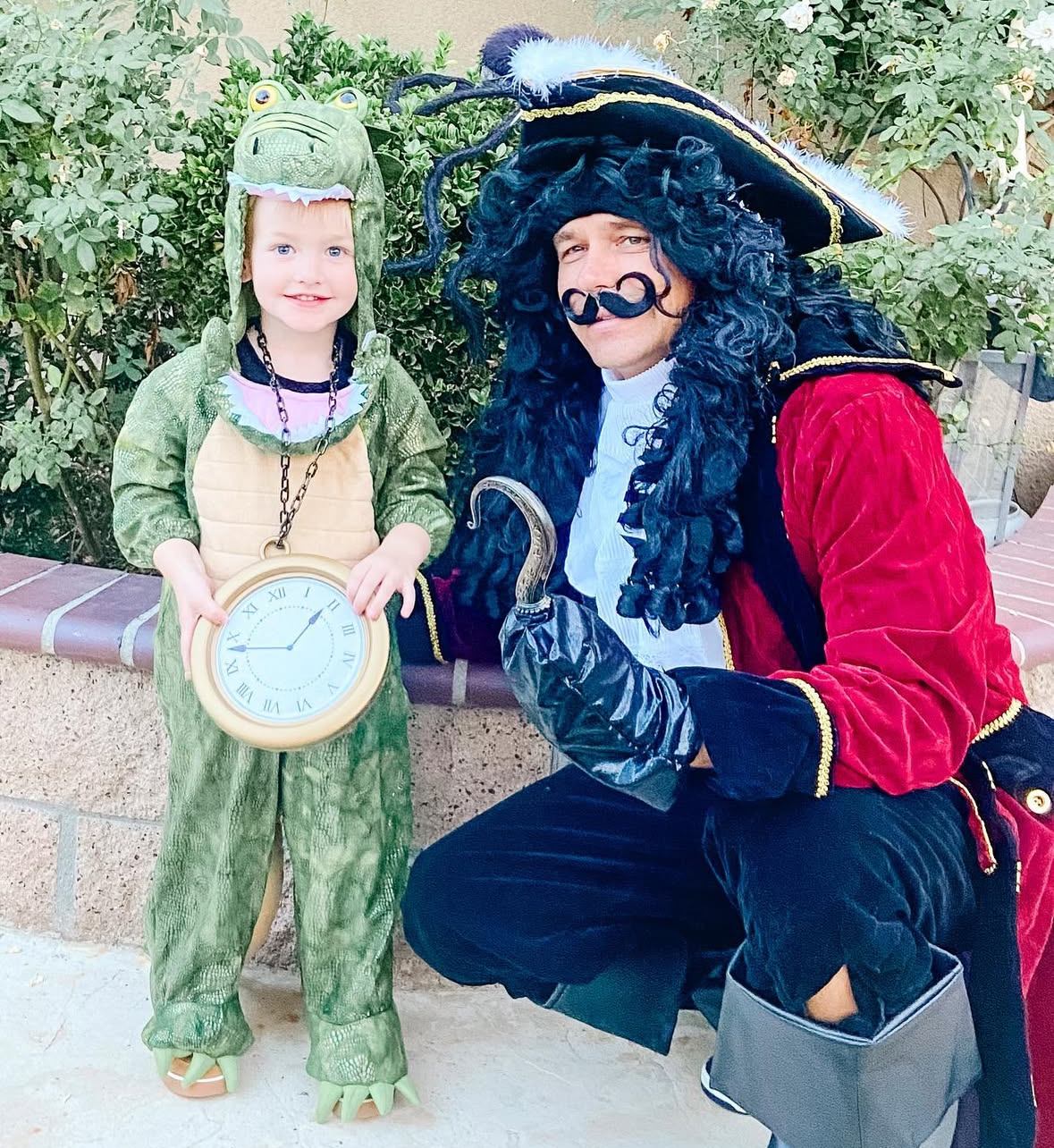 Father and Son Halloween Costume: Captain Hook and TikTok