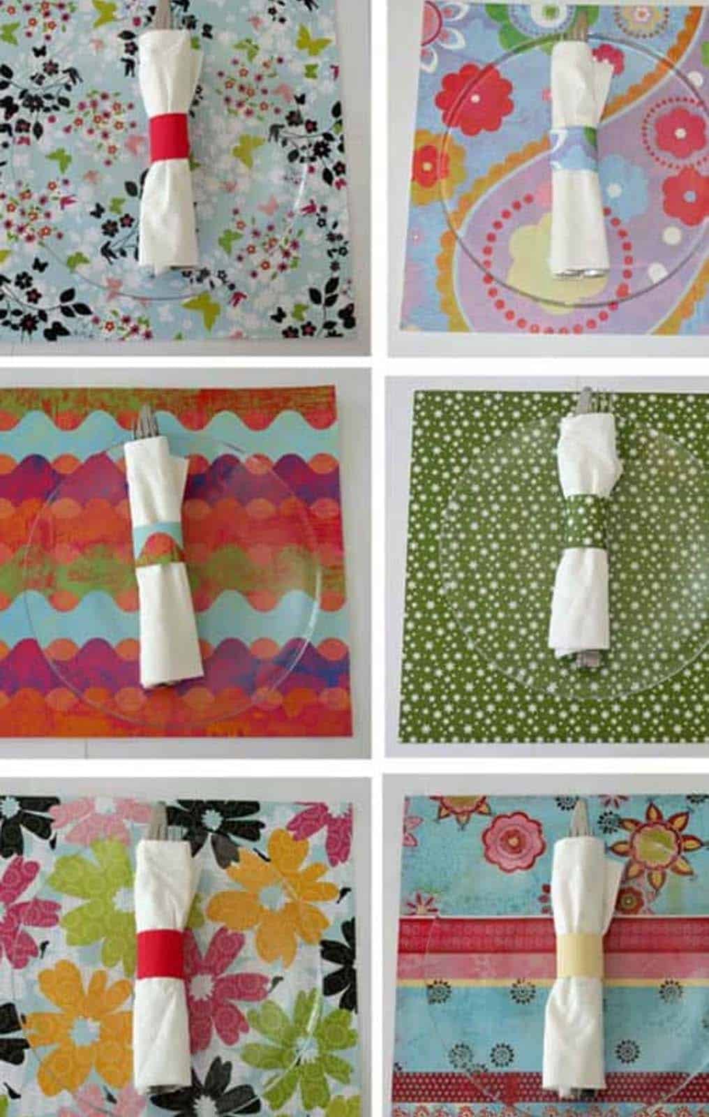 DIY Spring Paper Placemats