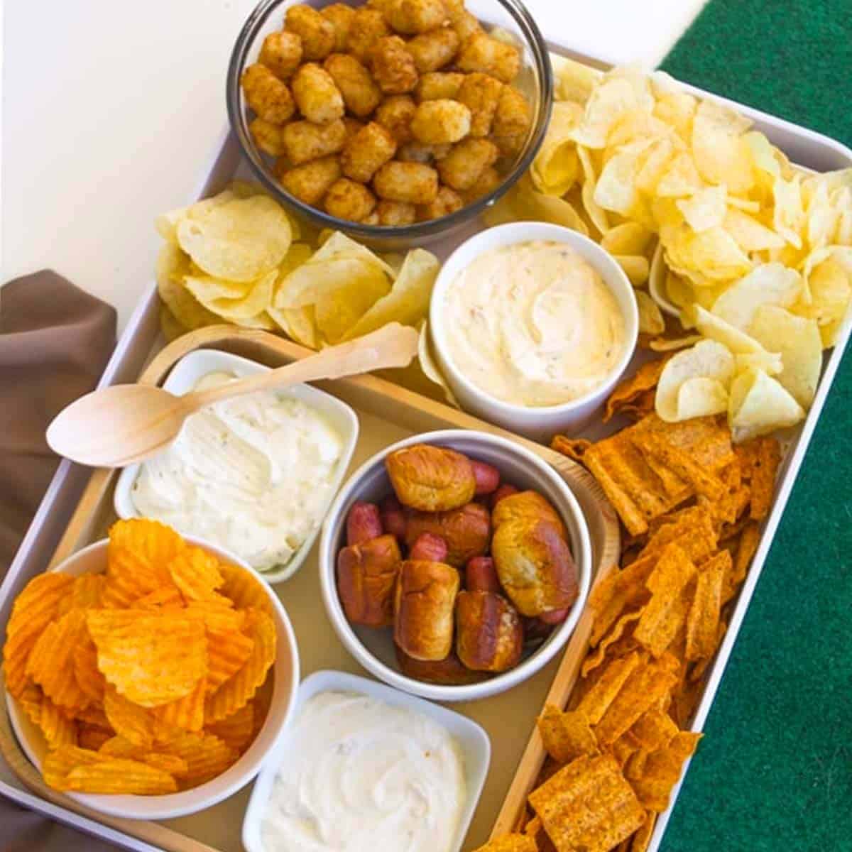 A Snack Tray for Superbowl