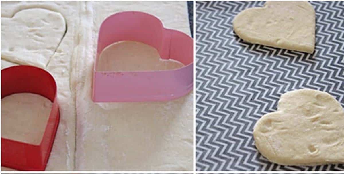 how to make pastry hearts
