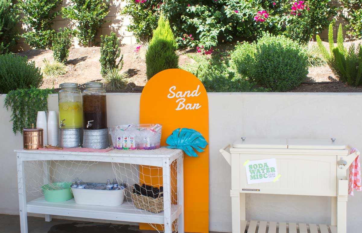 Surf Party Drink Station